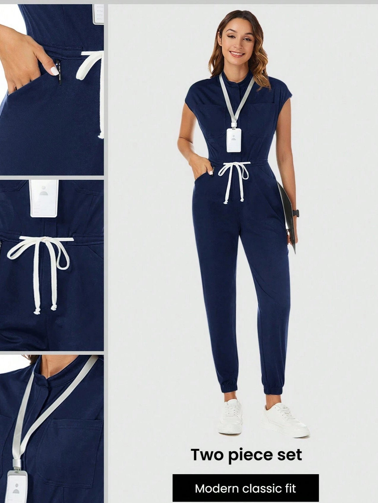 Women's Scrub Nurse Uniform. Healthcare worker,