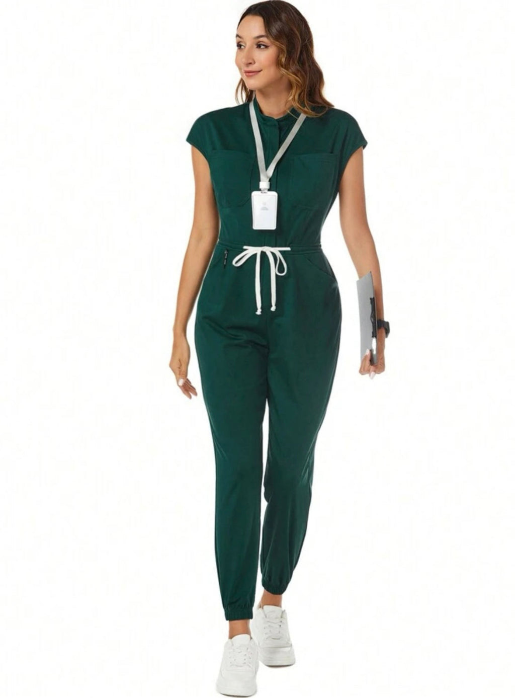Women's Scrub Nurse Uniform. Healthcare worker,