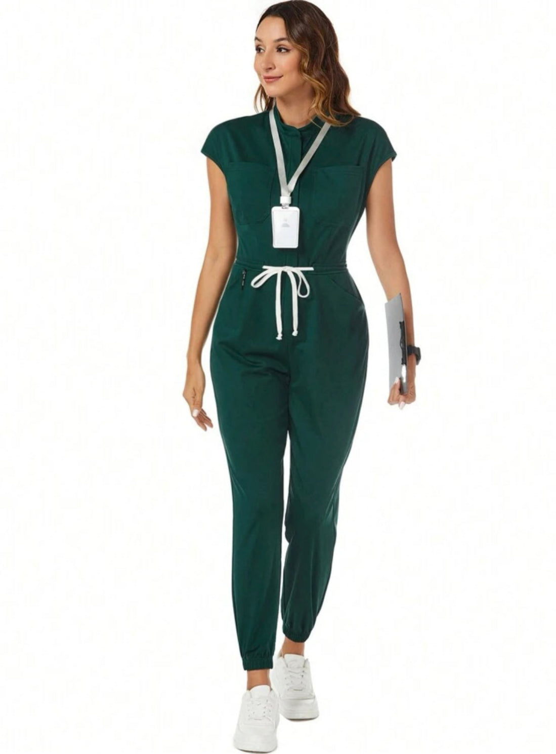 Women's Scrub Nurse Uniform. Healthcare worker,