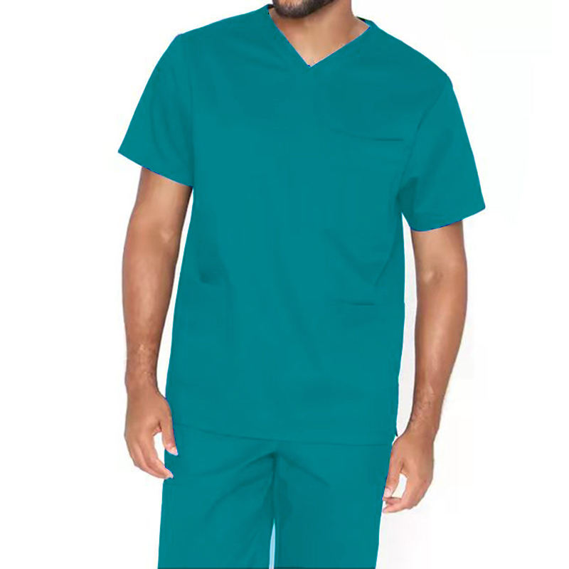 Men’s V-Neck Medical Scrubs Set – Doctor Uniform