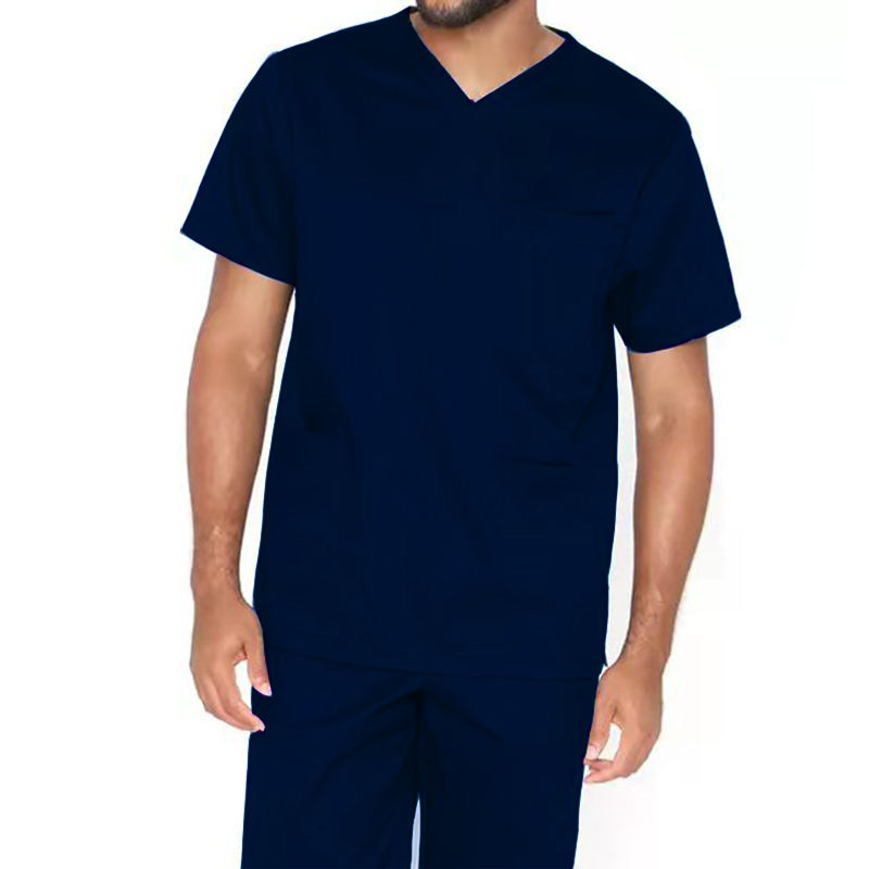 Men’s V-Neck Medical Scrubs Set – Doctor Uniform