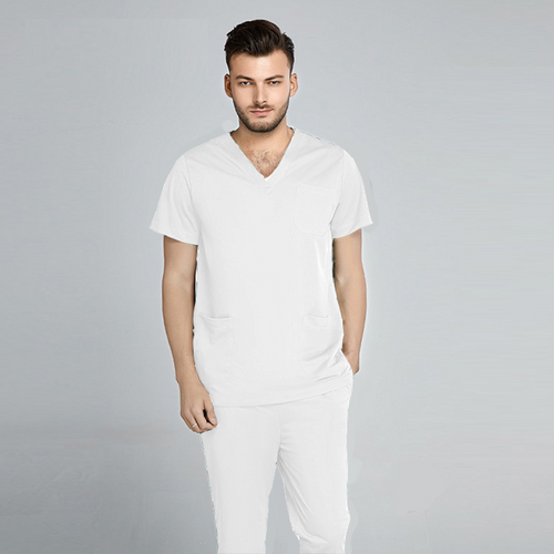 Men’s V-Neck Medical Scrubs Set – Doctor Uniform