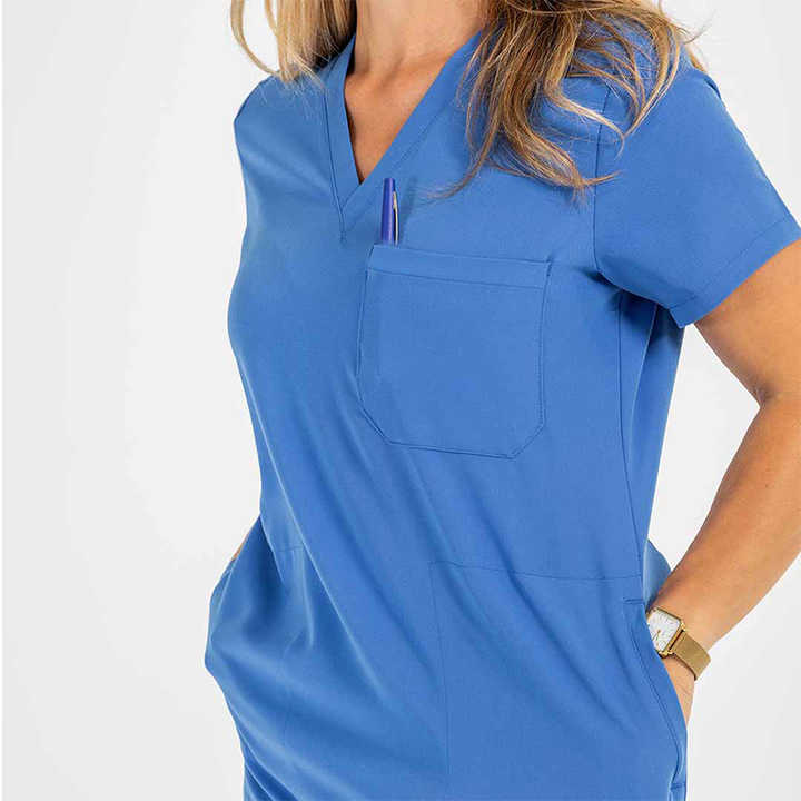 Women’s Ceil Blue Jogger Scrubs Set – Hospital Uniform