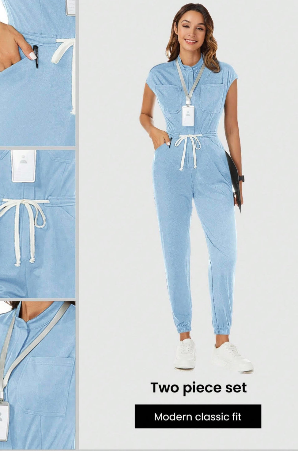 Women's Scrub Nurse Uniform. Healthcare worker,